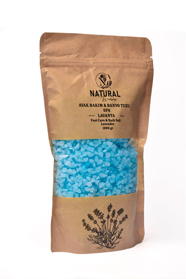 Foot Care - Bath and Pedicure Salt Lavender 1000 Gr