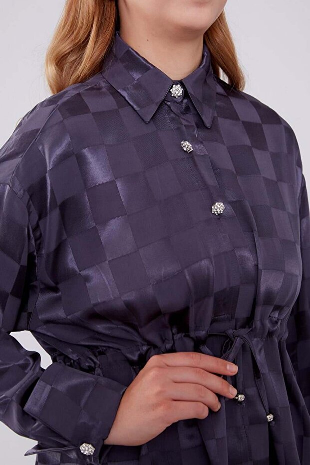 مجموعة مزدوجة منقوشة على شكل رقعة الشطرنج من جاكا أنثراسايت - 5