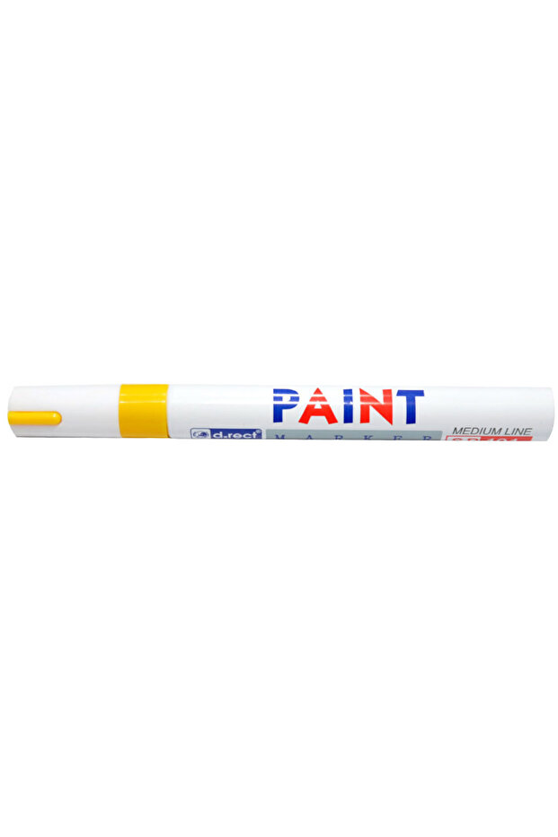 Paint Marker, Medium, D-Rect, Yellow - 1