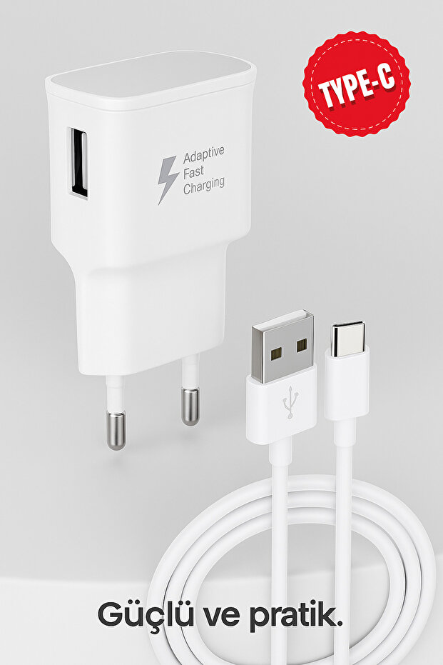 12w 2.1a Usb Type C-girişli Adaptör Ve Kablo Hızlı Şarj Aleti Seti - 8