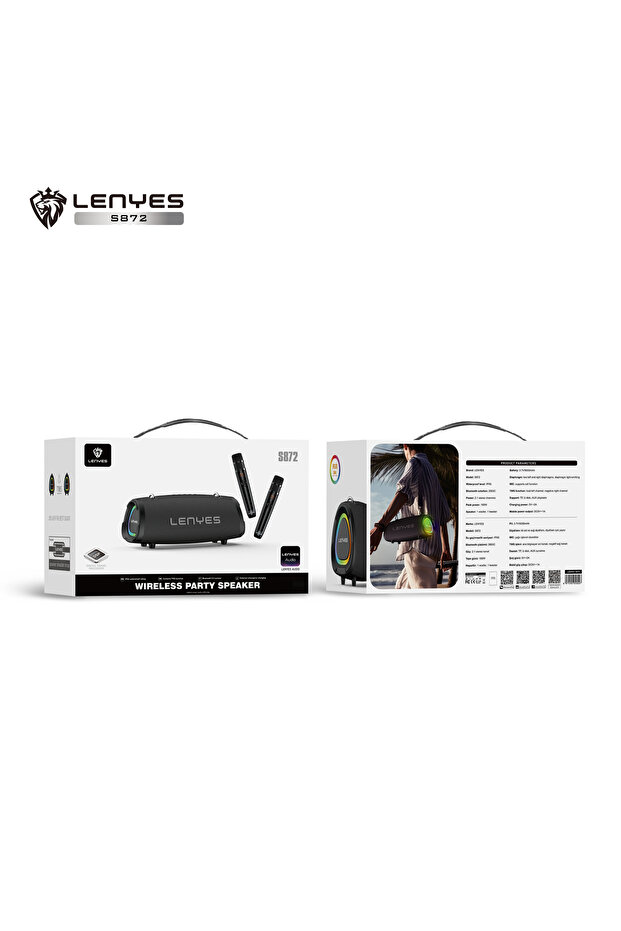 مكبر صوت لاسلكي للحفلات S872 بتقنية البلوتوث - 6