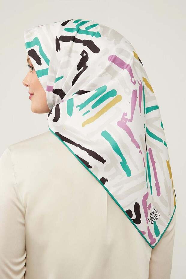 وشاح بنمط فرشاة الزمرد - 3