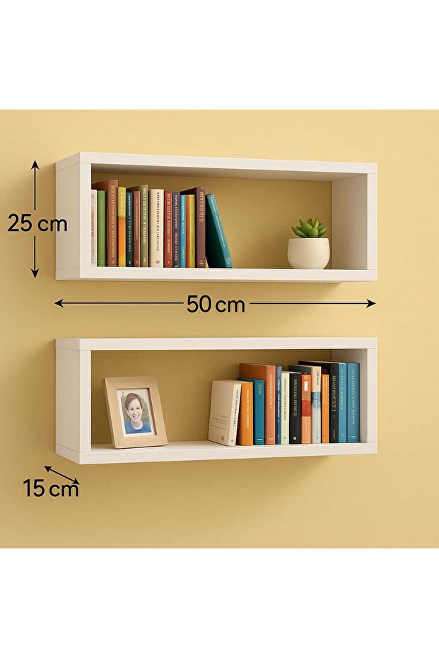 Duvar rafı kitaplık - 2