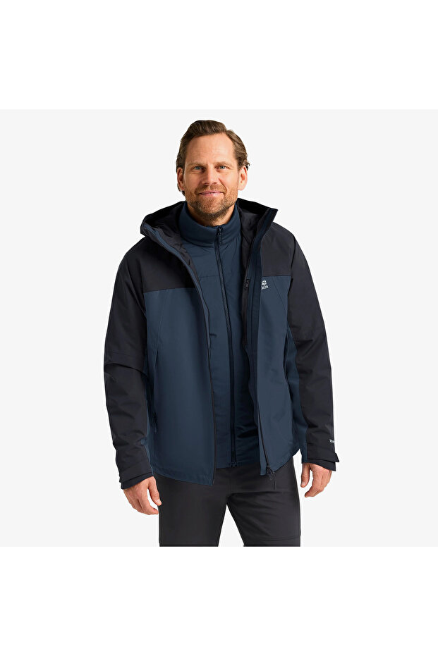Wild Places 3in1 Erkek Lacivert Outdoor Ceket - 4