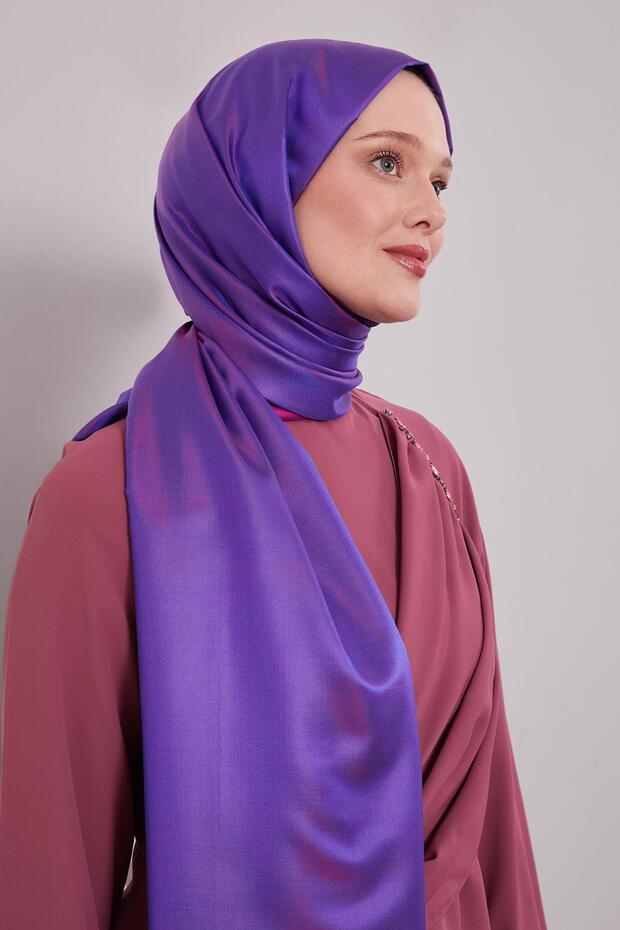 Purple Silk Shawl