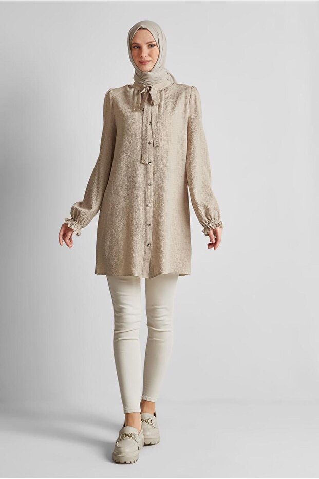 YAKASI BAĞLAMALI TUNİK 45625 - 2