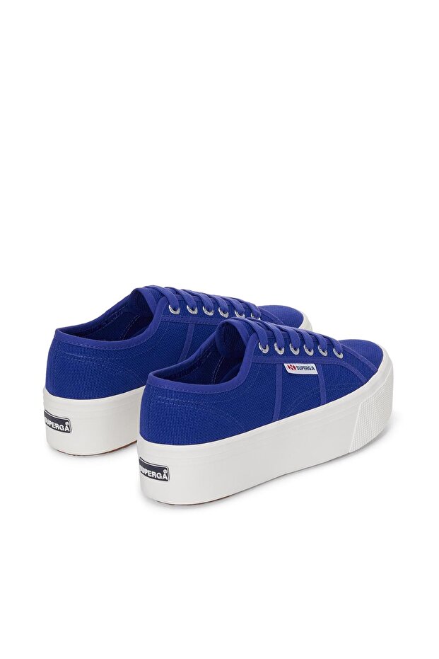 2790 Platform Kadın Mavi Platform Sneaker - 3