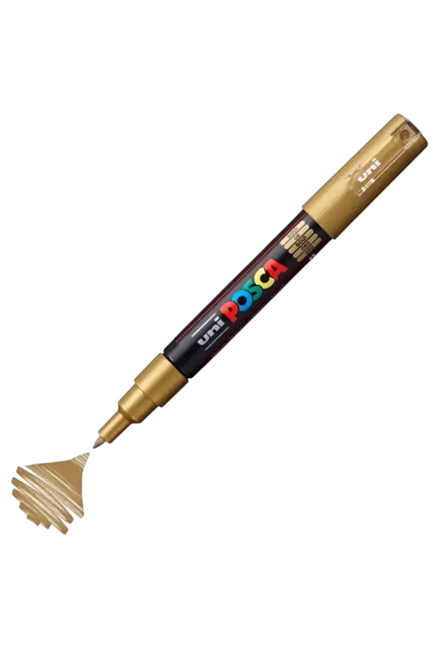 Uniball Posca 0.7 Water-Based Painting Marker Gold- (Uni-PC-1M) (N)