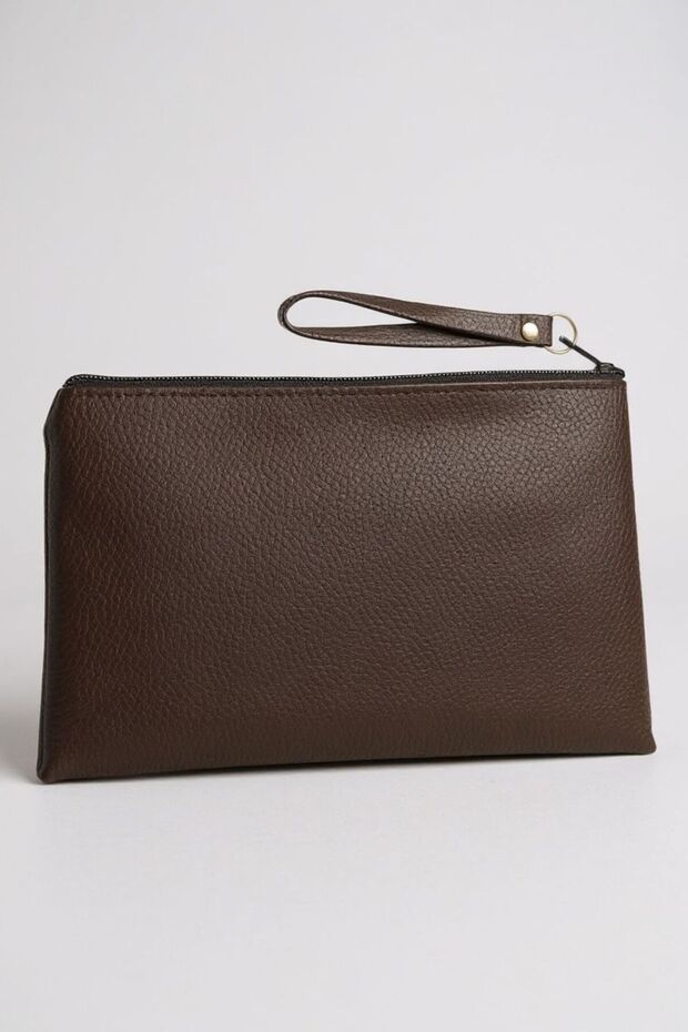 Kadın Basic portfoy clutch çanta 22x14 cm - 4