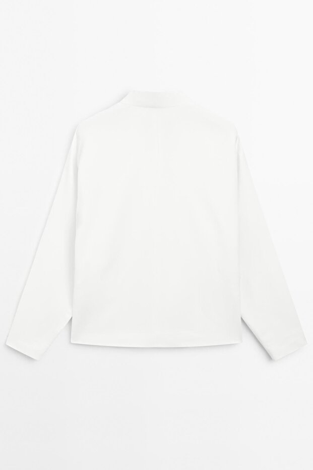 Dore düğmeli dökümlü blazer - STUDIO - 6