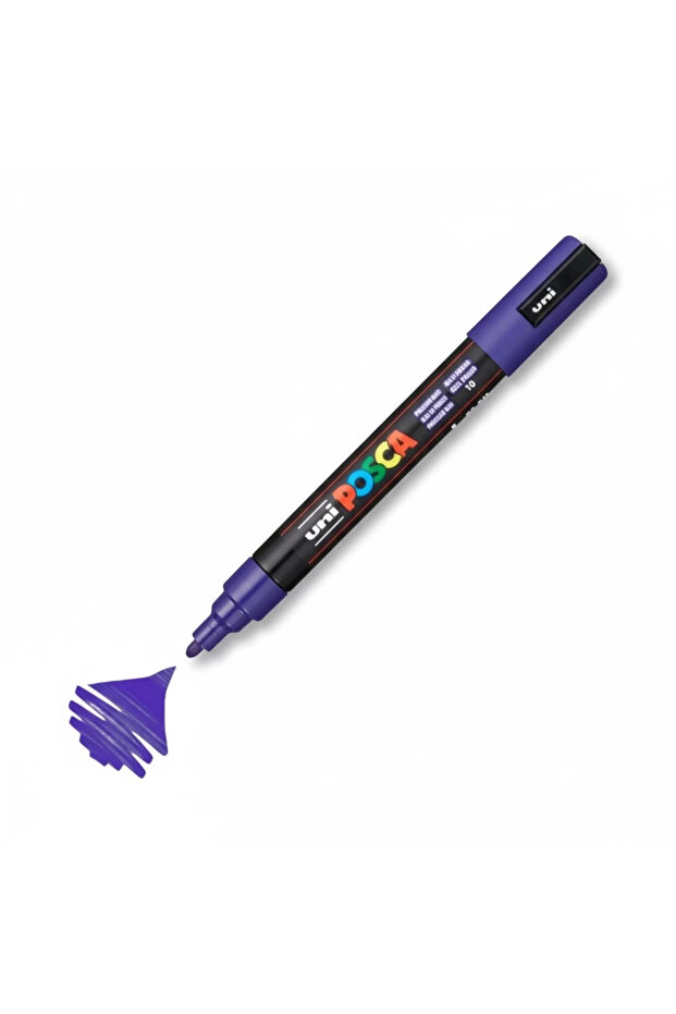قلم تحديد UNIBALL POSCA (1.8-2.5) ذو أساس مائي، لون أزرق بروسيا (N) (UNI-PC-5M)
