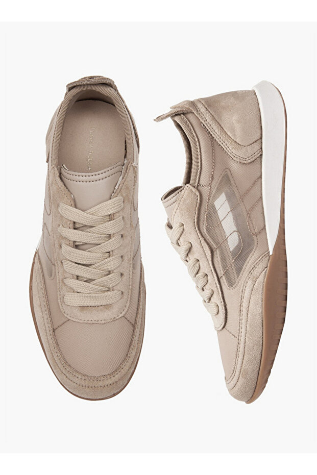 Women Panelled Lace-Up Sneakers