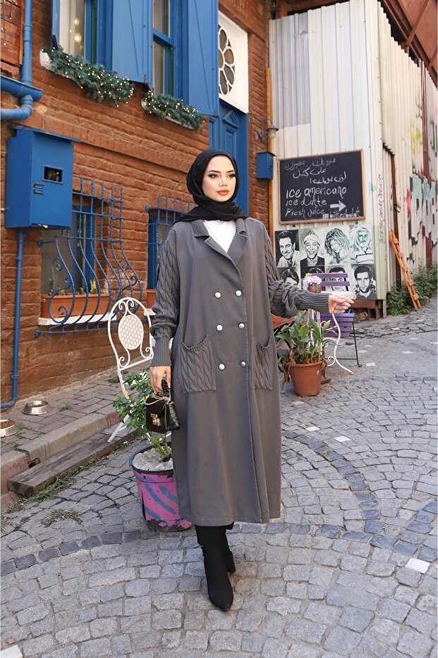 كارديجان تريكو بخيطين مع أزرار - 2