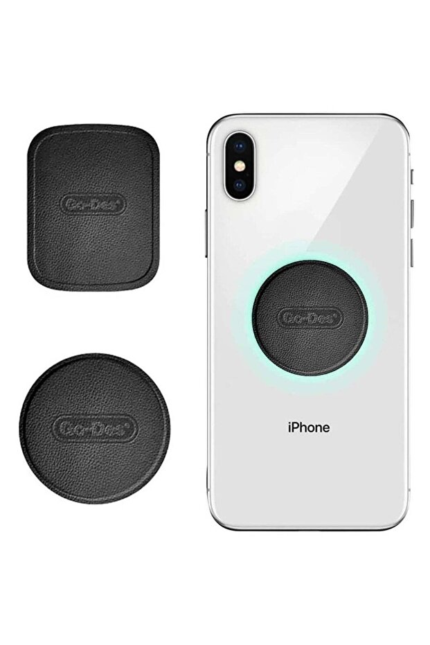 2-in-1 Leather Plate GD-G030 Magnetic Mobile Holder