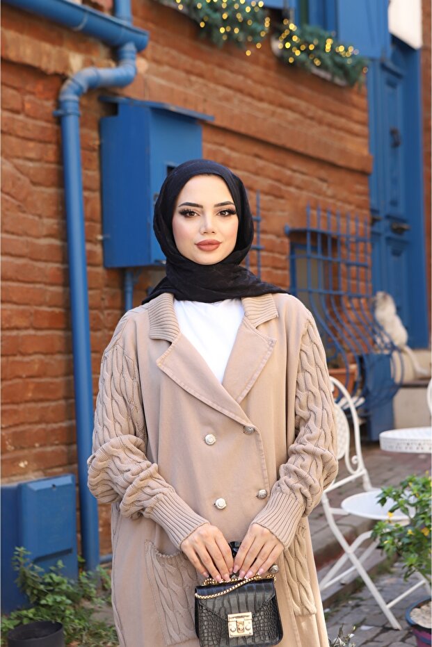 Buttoned Two-Thread Knit Cardigan - 3