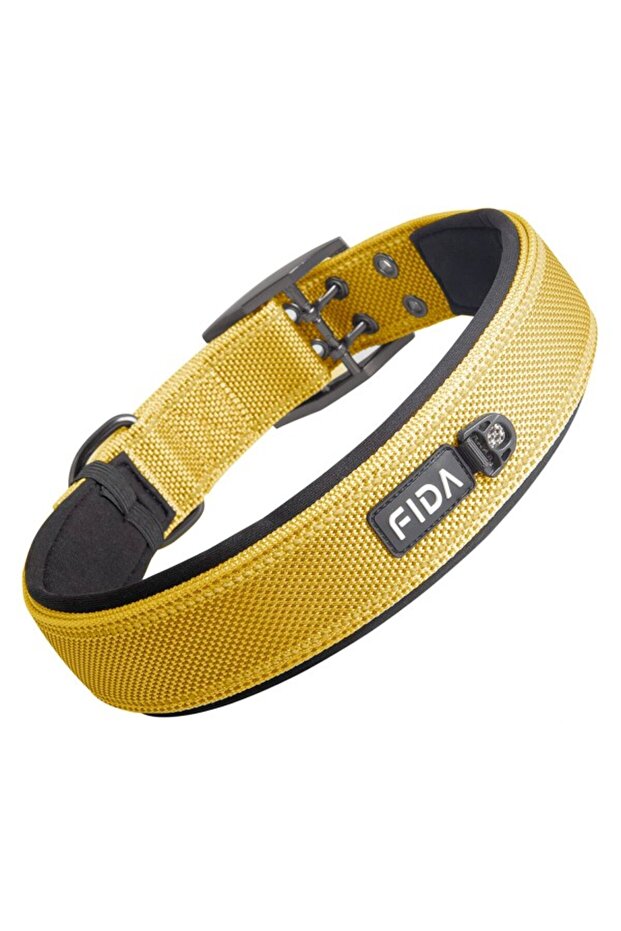 Heavy Duty Dog Collar – Yellow - XL
