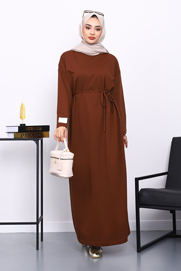 Brown Two Thread Modal Dress