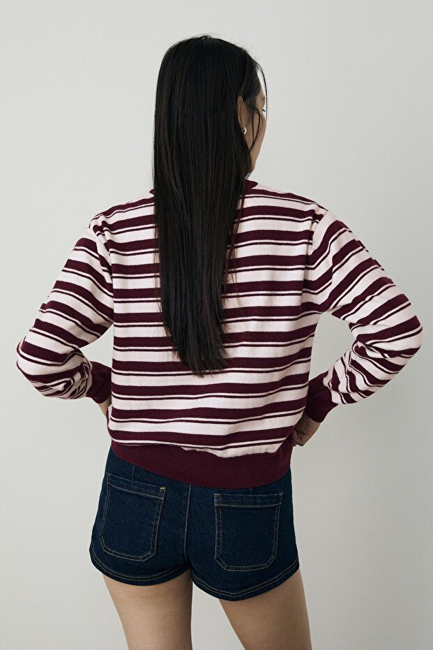 Basic yumuşak dokulu triko kazak - 5