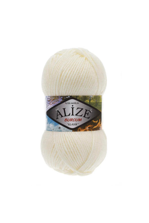 Burcum Classic Scarf Sweater Hand Knitting Yarns Cream 62