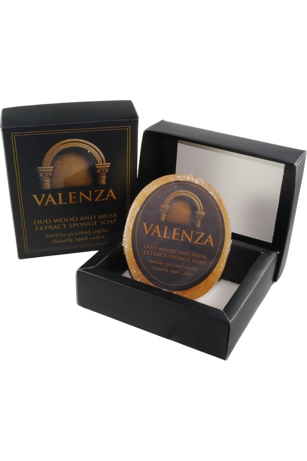 Premium Natural Sponge Soap with Agarwood and Musk Extract 130 Grams