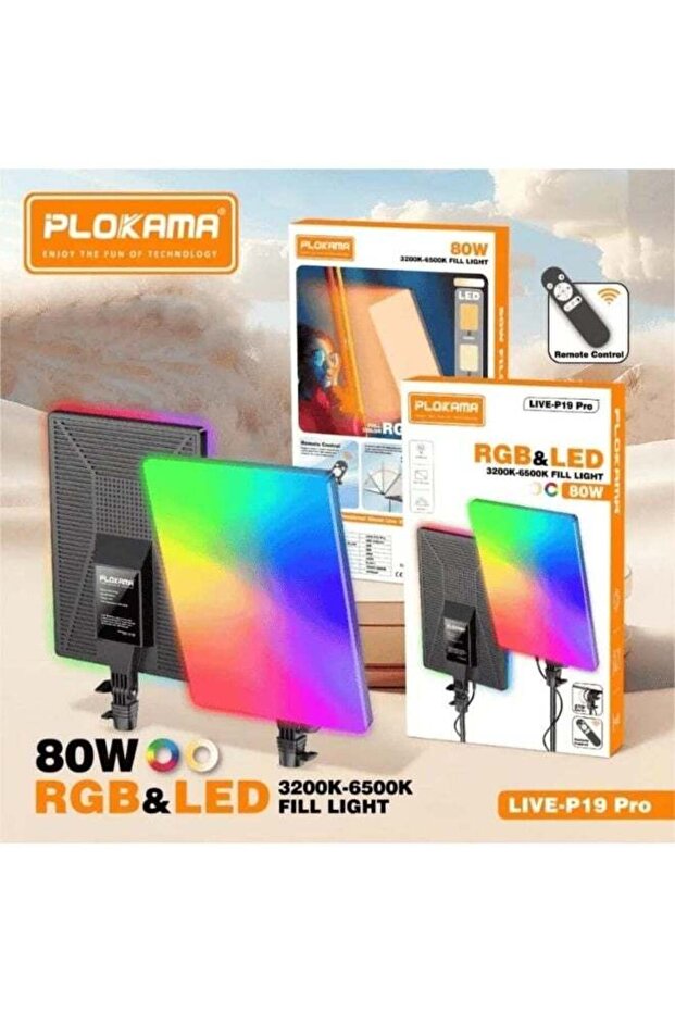 LIVE P19 Pro RGB Panel Light Multi Color Remote Control High Brightness