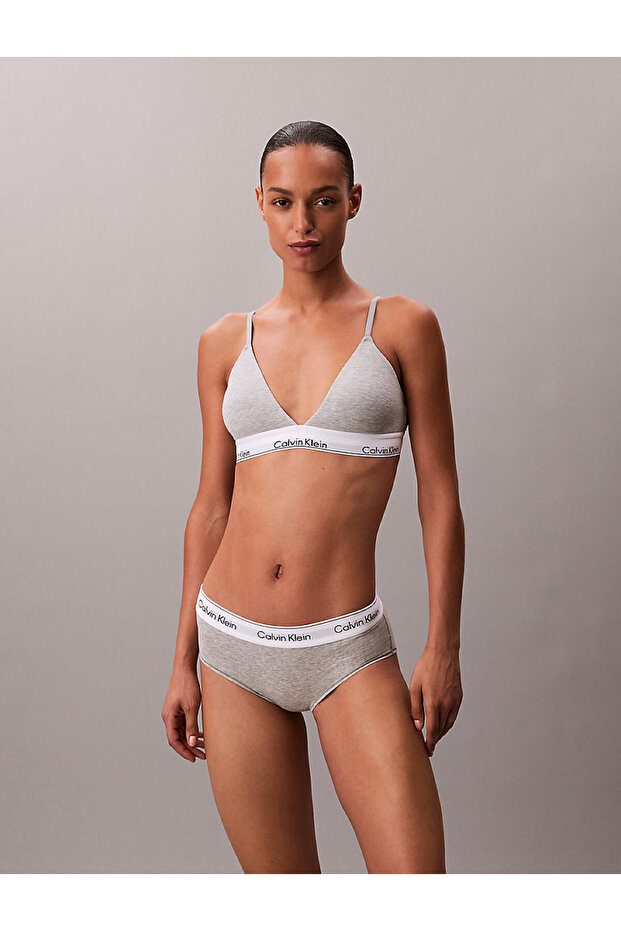 Kadın Lightly Lined Triangle Bralet - 6