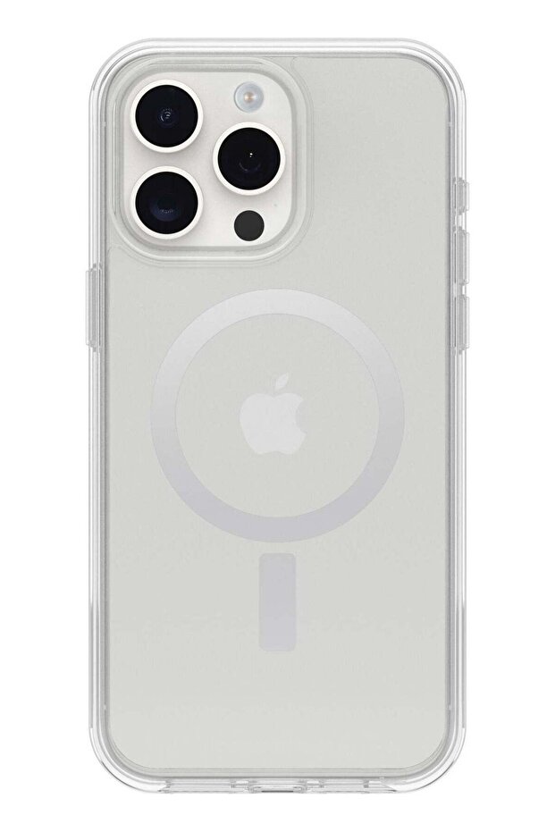 iPhone 15 Back Cover Full Camera Protection and Reinforced Corners - White