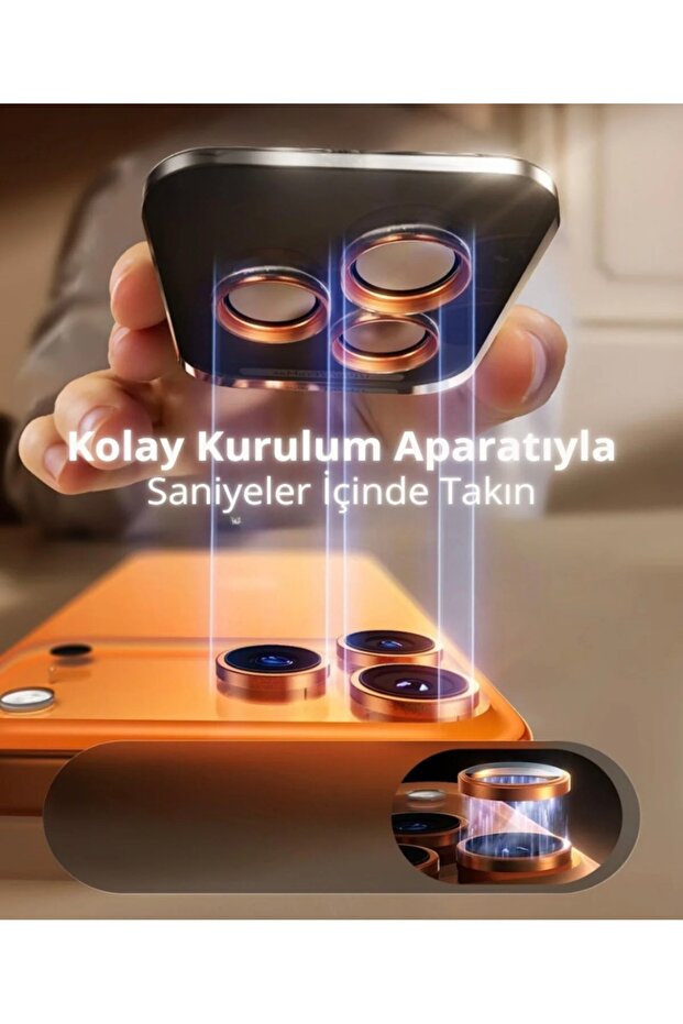 واقي عدسة الكاميرا متوافق مع آيفون 17 برو ماكس / 17 برو مع جهاز Easy Cutout - 4