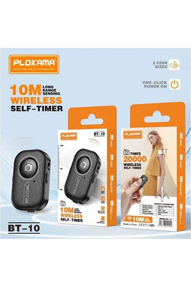 Generic BT10 Bluetooth Selfie Remote Shutter For Smartphone