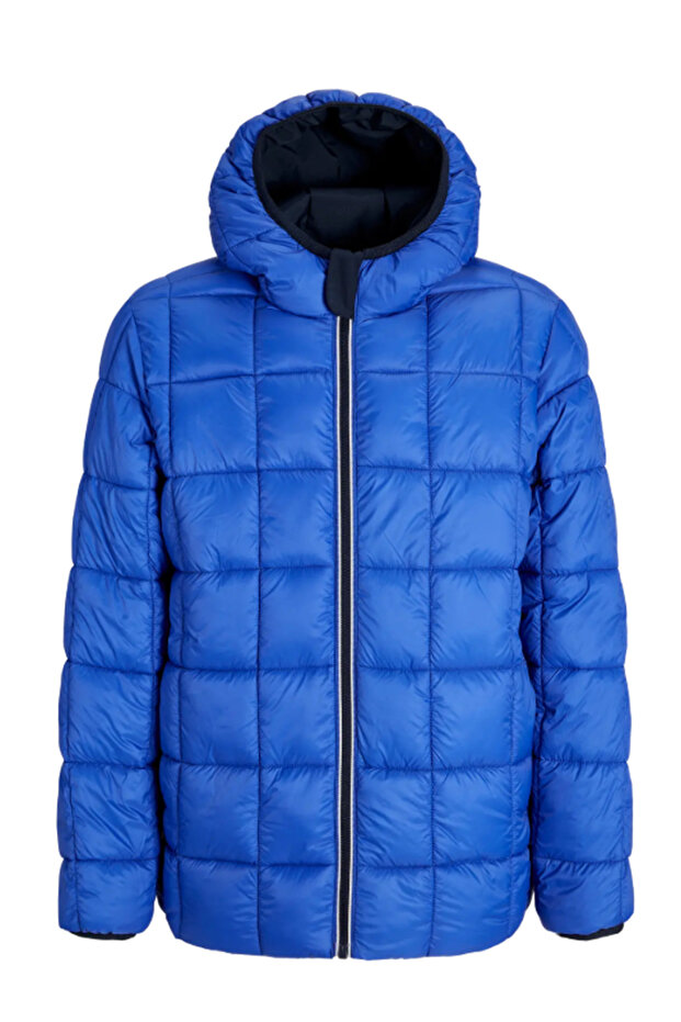 Erkek Lacivert & Saks Jjebrook Reversible Jacket Sn Çift Taraflı Mont Ceket 12278780-Sky Captain - 6