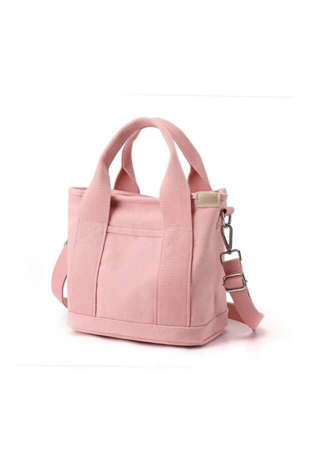 Canvas Tote Bag for Women with Multi Pockets, Trendy Shoulder Handbag with Compartments for shopping, Work, Beach