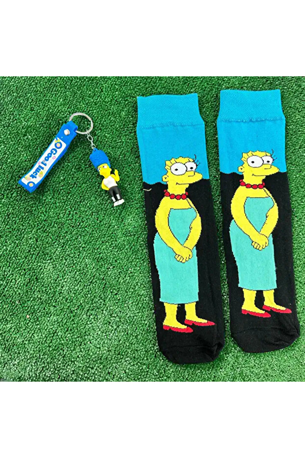مجموعة جوارب وسلسلة مفاتيح من مارج - 1
