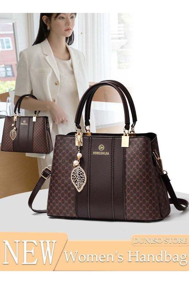 Women's Vintage Tote Bag Handbags with Large Capacity Faux Leather Shoulder Bag Ladies Fashion
