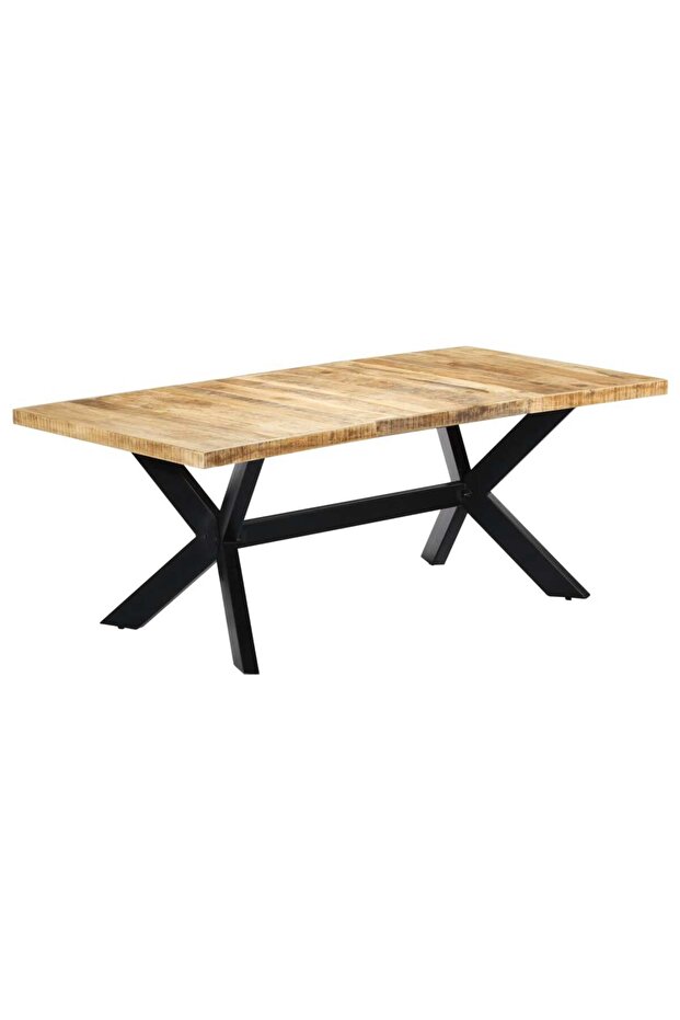 Dining Table 200x100x75 cm Solid Mango Wood - 7