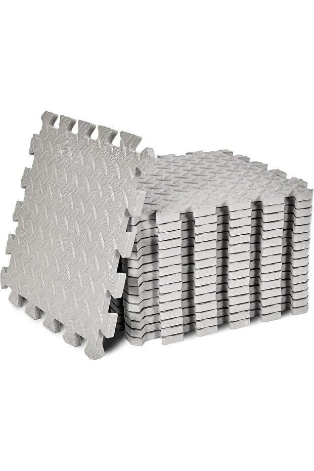 EVA Puzzle Mat EM-9360 Interlocking Foam Gym Flooring 12x12in Pack of 16
