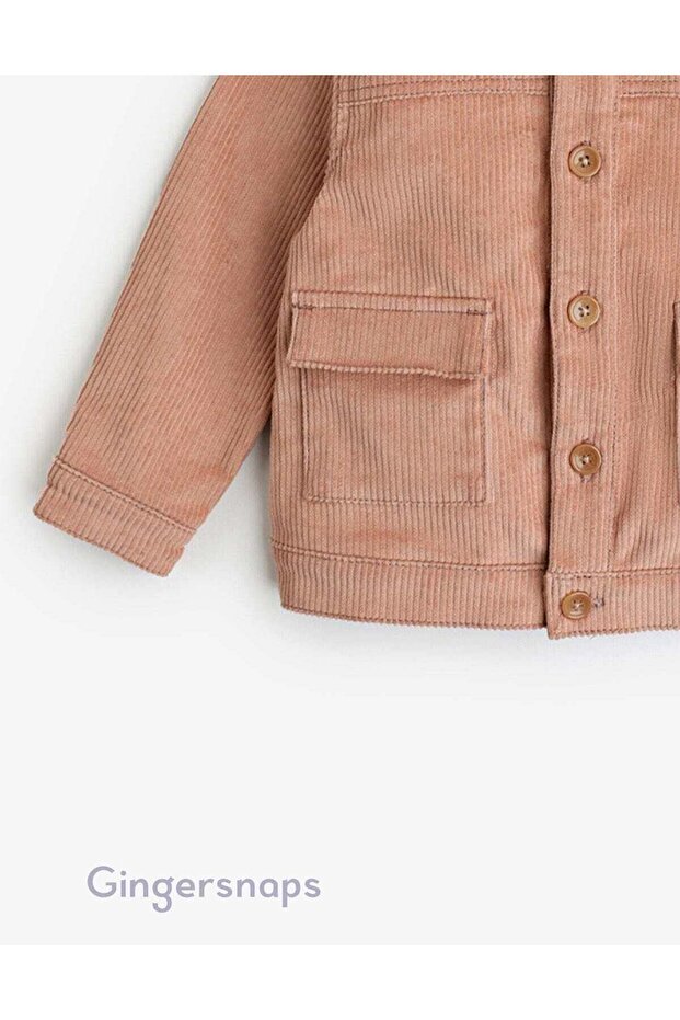 Boys' Button-Front Jacket with Pockets - 4