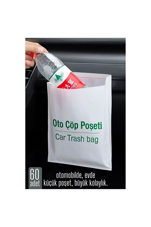 Modacar Pratik Çöp Poşeti - Yapışkanlı Çöp Poşeti 60 LI PAKET - 1