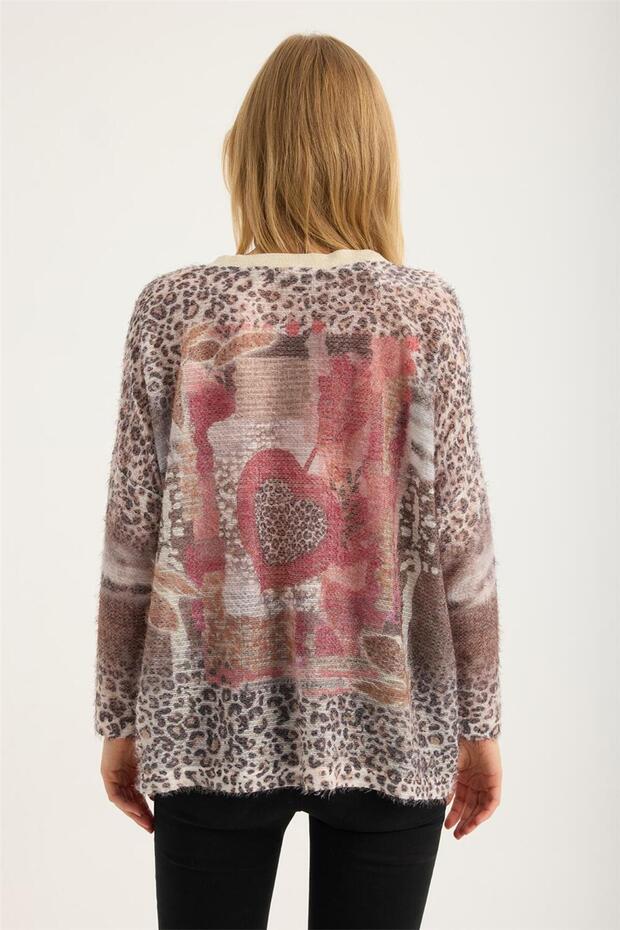 بلوزة ليو ديزينجلي فاراك مطبوع V - 5