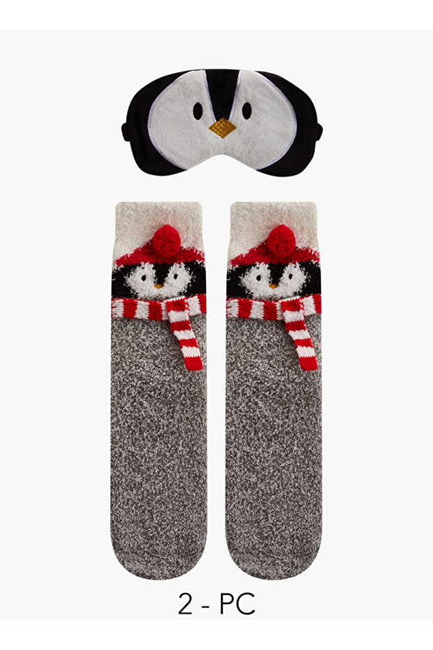 جوارب مع قناع للعين - 1