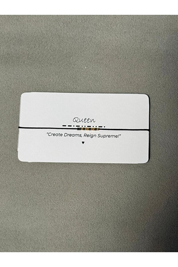 Morse Code Bracelet QUEEN - 1