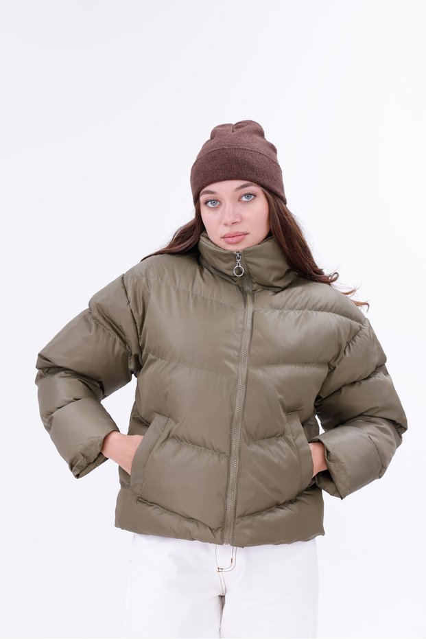 -Regular Filling, Water Repellent, Inflatable Women's Coat Rbw-310