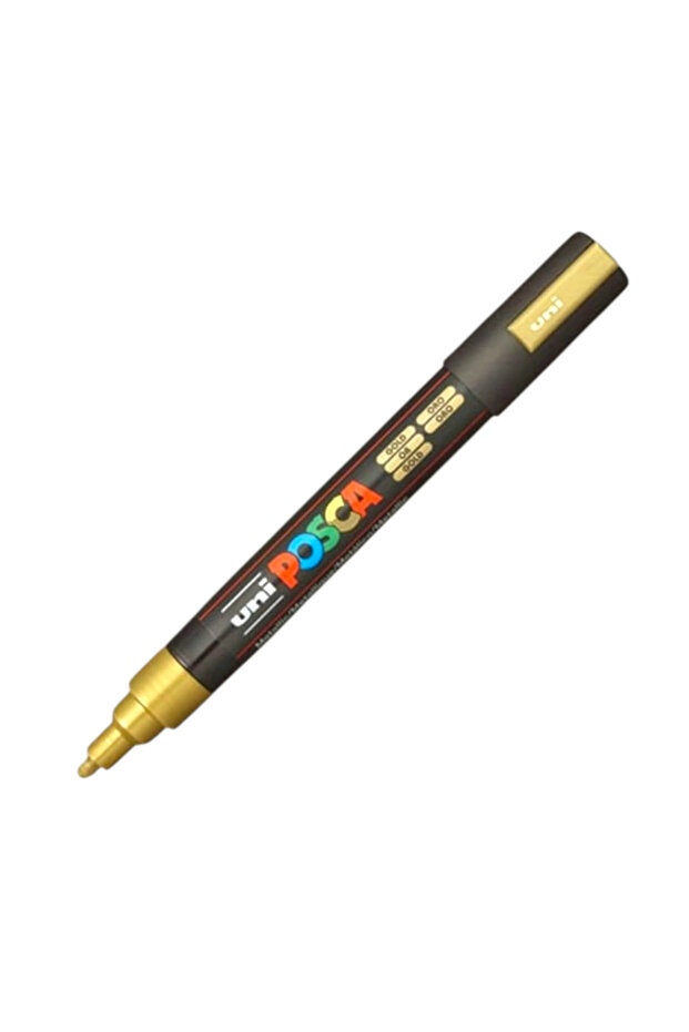 قلم تلوين مائي UNIBALL POSCA (1.8-2.5) ذهبي (N) (UNI-PC-5M)