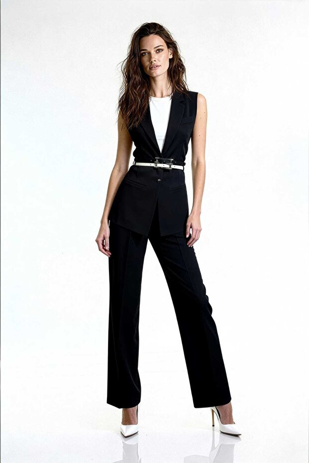 Yan Yırtmaçlı Yelek - 1