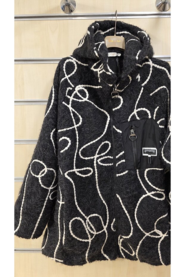 Keçe Ceket Örgü Desen - 2