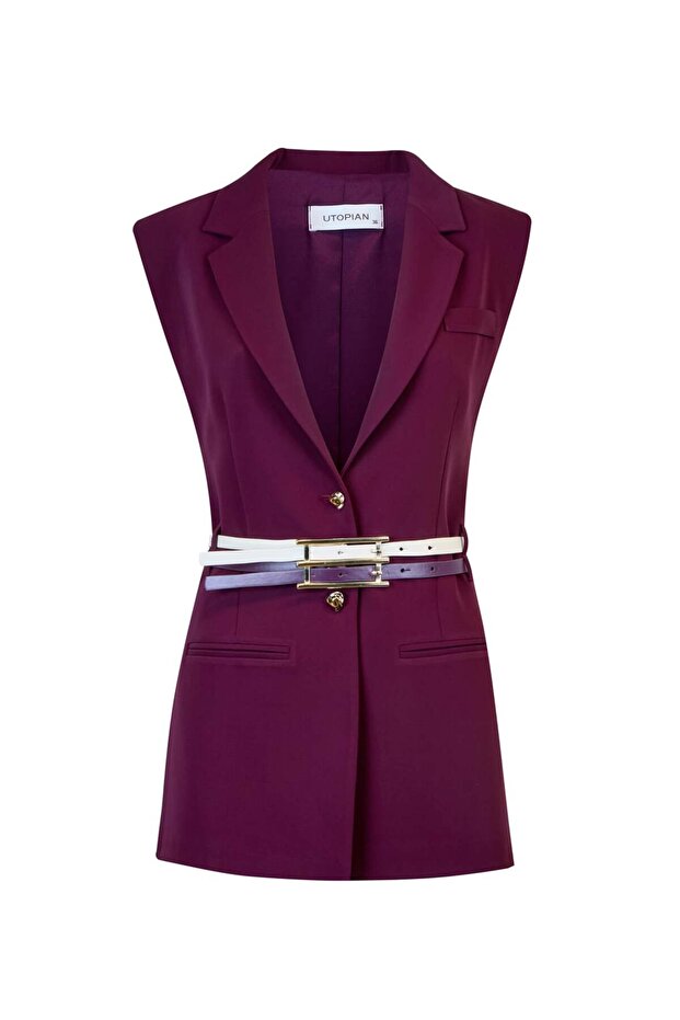 Yan Yırtmaçlı Yelek - 3