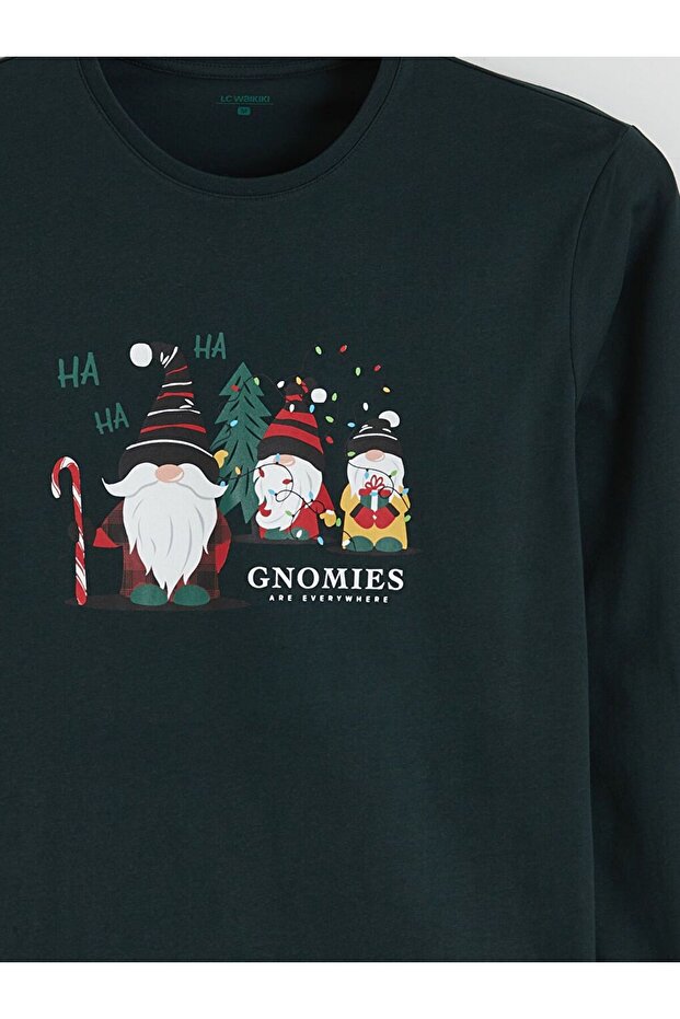 Yılbaşı Temalı Erkek Pijama Takımı - 8