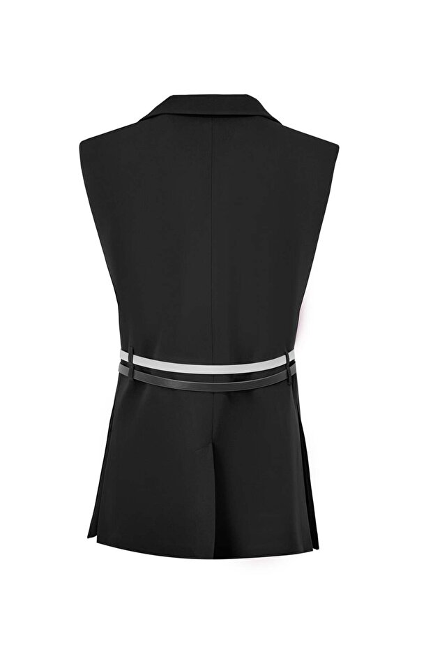 Yan Yırtmaçlı Yelek - 5