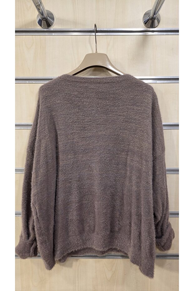 İtalyan Kazak Simli Örme Yünlü - 6