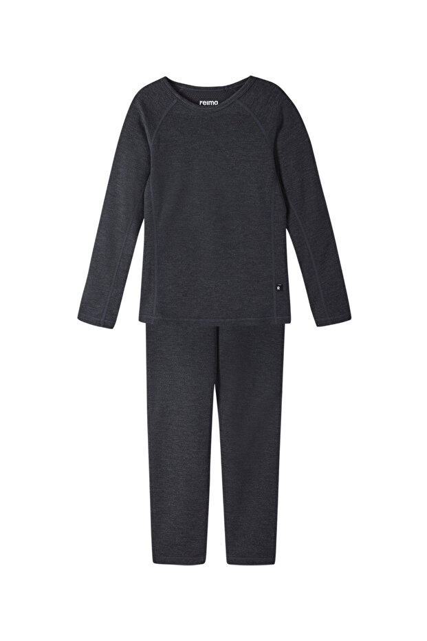 BLACK WOOL FIRST LAYER SET - 1