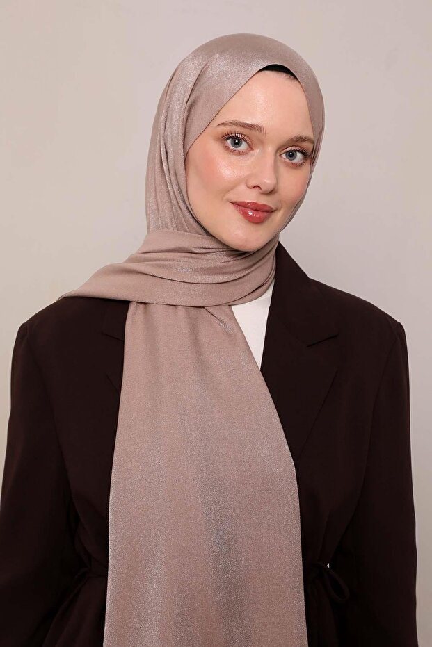 Latte Simli Bodrum Şal - 3